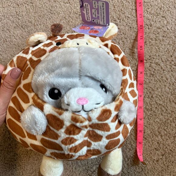 Squishable Undercover Kitty in Giraffe Plush Stuffed Animal - Picture 5 of 5